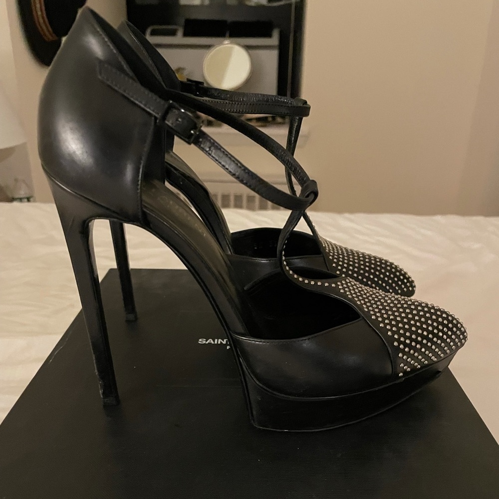 Black Saint Laurent Heel size 38